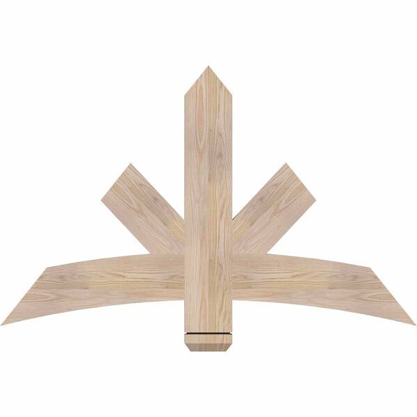 Ekena Millwork Alberta Smooth Timber Gable Bracket, Douglas Fir, 48"W x 30"H x 1 1/2"D x 5 1/2"F, 15/12 Pitch GBW048X30X0206ALB00SDF - main